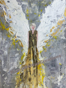 Angel~117   Fine art giclee* print on archival watercolor paper.