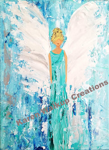 Angel~100   Fine art giclee* print on archival watercolor paper.