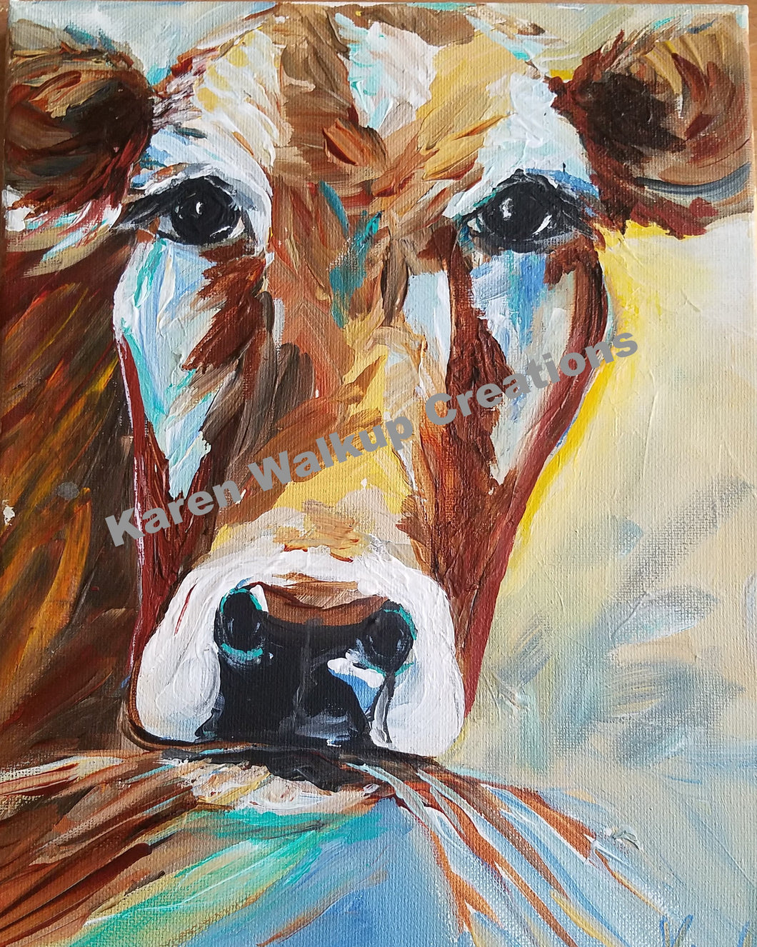 Animals, Cow~802   *Fine art giclee print on archival watercolor paper.