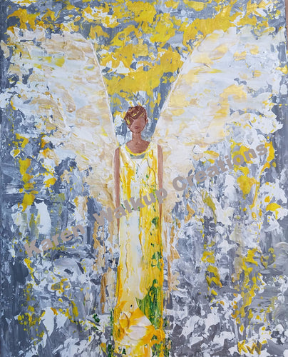 Angel~110  Fine art giclee* print on archival watercolor paper.