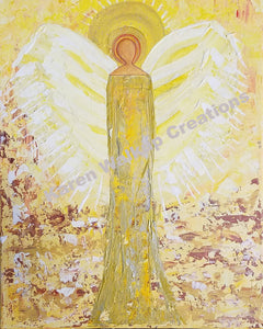 Angel~109  Fine art giclee* print on archival watercolor paper.